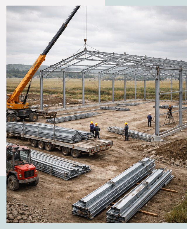 Строительство ангаров для сельхозтехники в Сасове под ключ